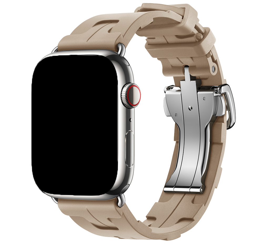 Cinturino sport Hermès simple tour kilim Apple Watch - noce