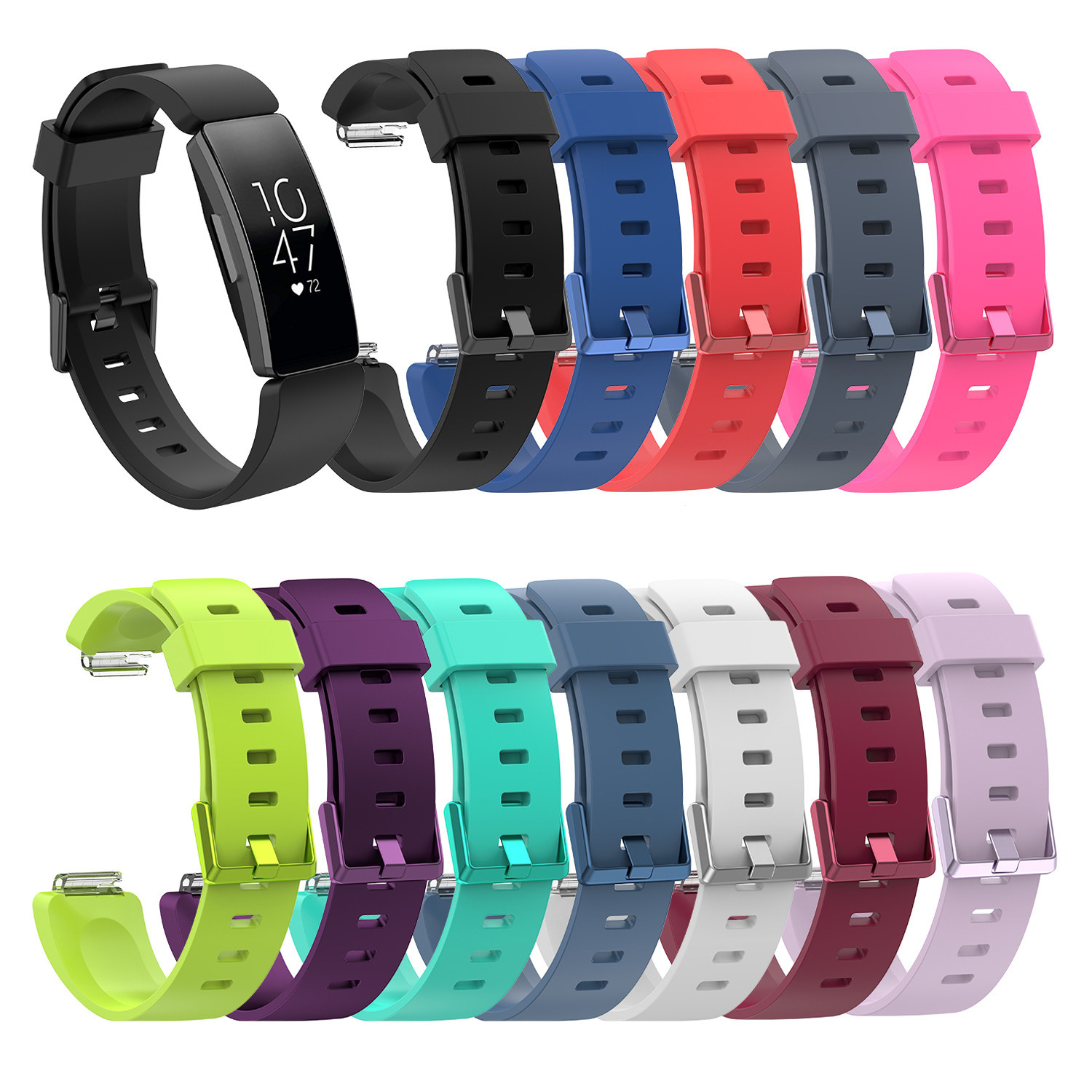 Cinturino sport per Fitbit Inspire - nero