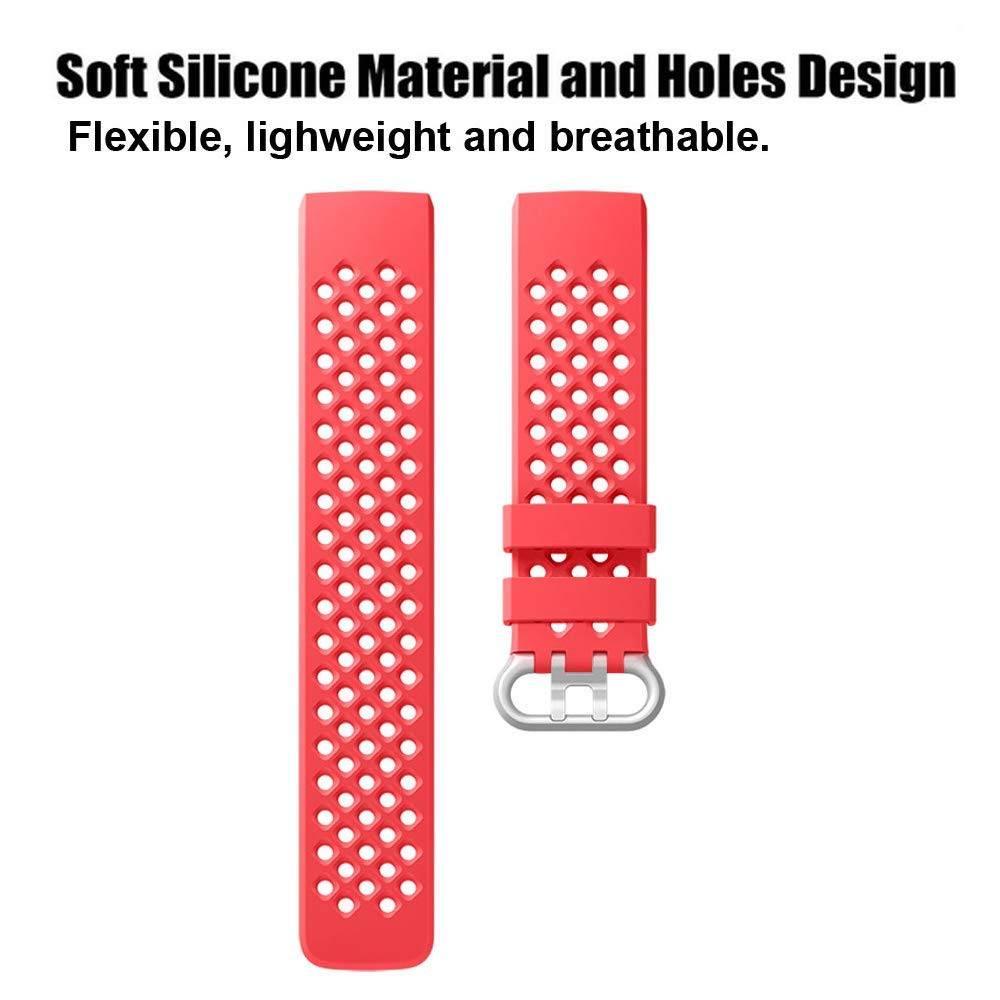 Cinturino sport point per Fitbit Charge 3 & 4 - rosso