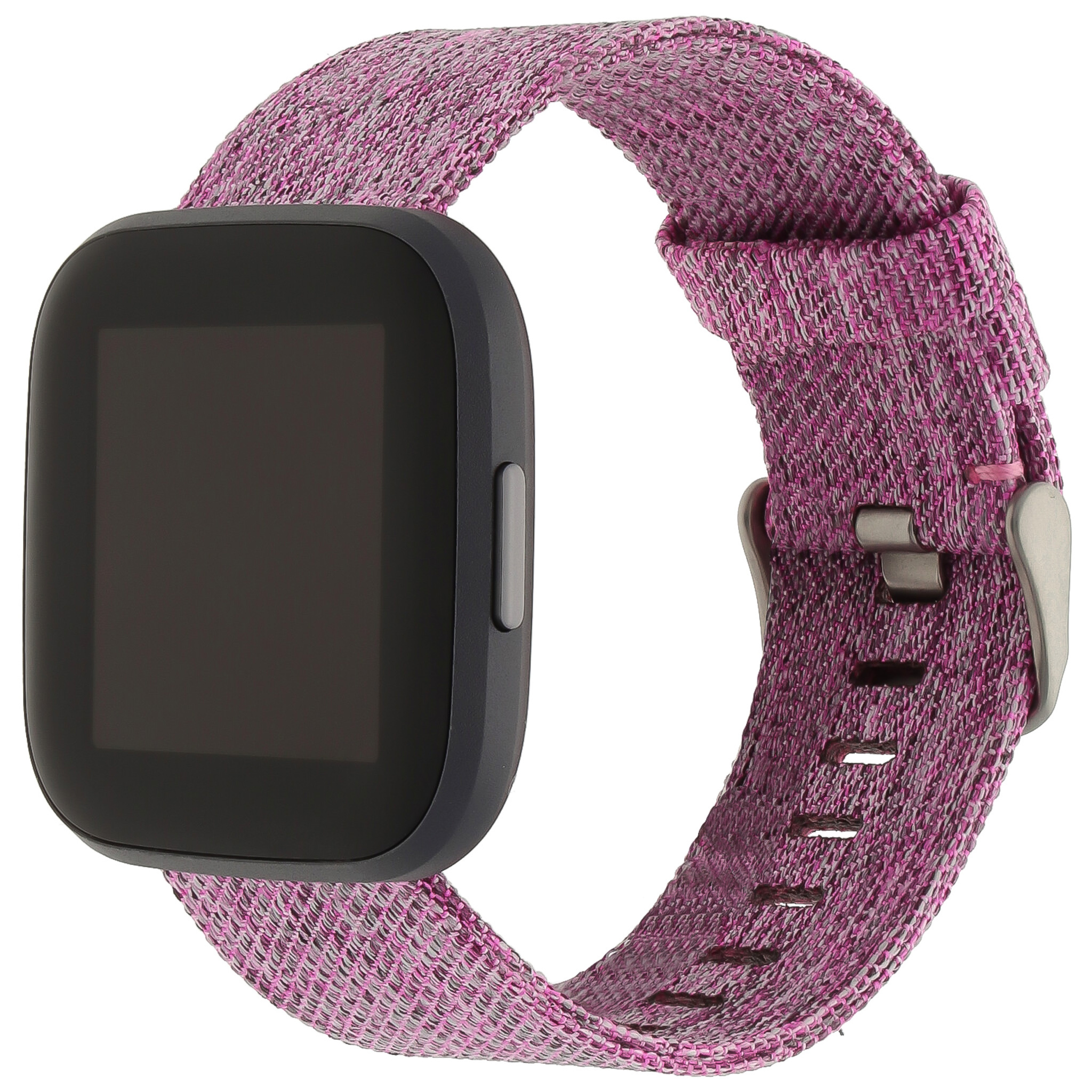 Cinturino con fibbia in nylon per Fitbit Versa - viola