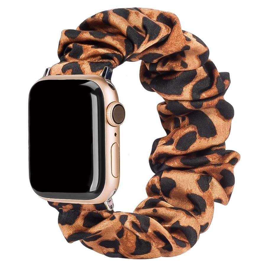 Cinturino elastico in nylon per Apple Watch - marrone pantera
