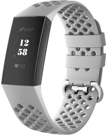 Cinturino sport point per Fitbit Charge 3 & 4 - grigio