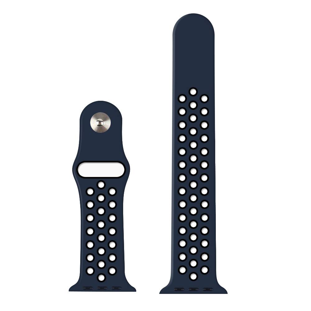 Cinturino doppio sport per Apple Watch - blu notte nero