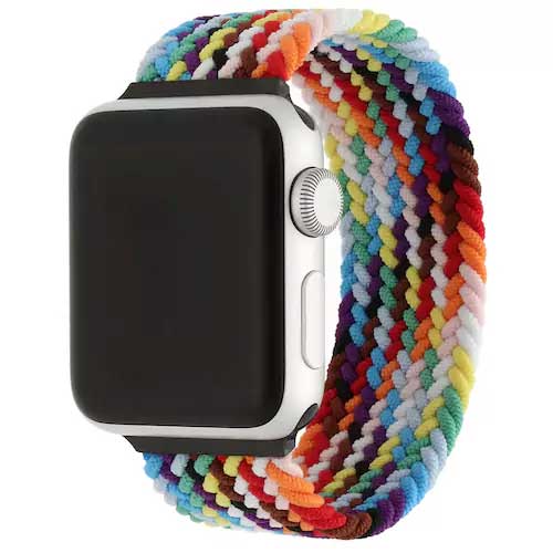 Cinturino Solo intrecciato in nylon per Apple Watch - colorato e luminoso