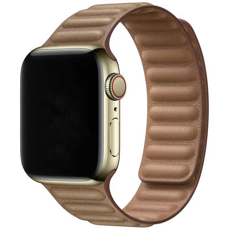 Cinturino singolo in pelle per Apple Watch - marrone