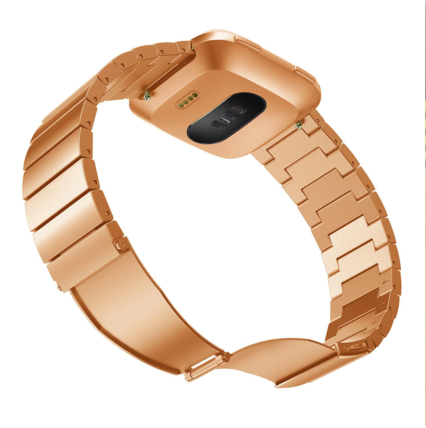 Cinturino a maglie per Fitbit Versa - oro rosa