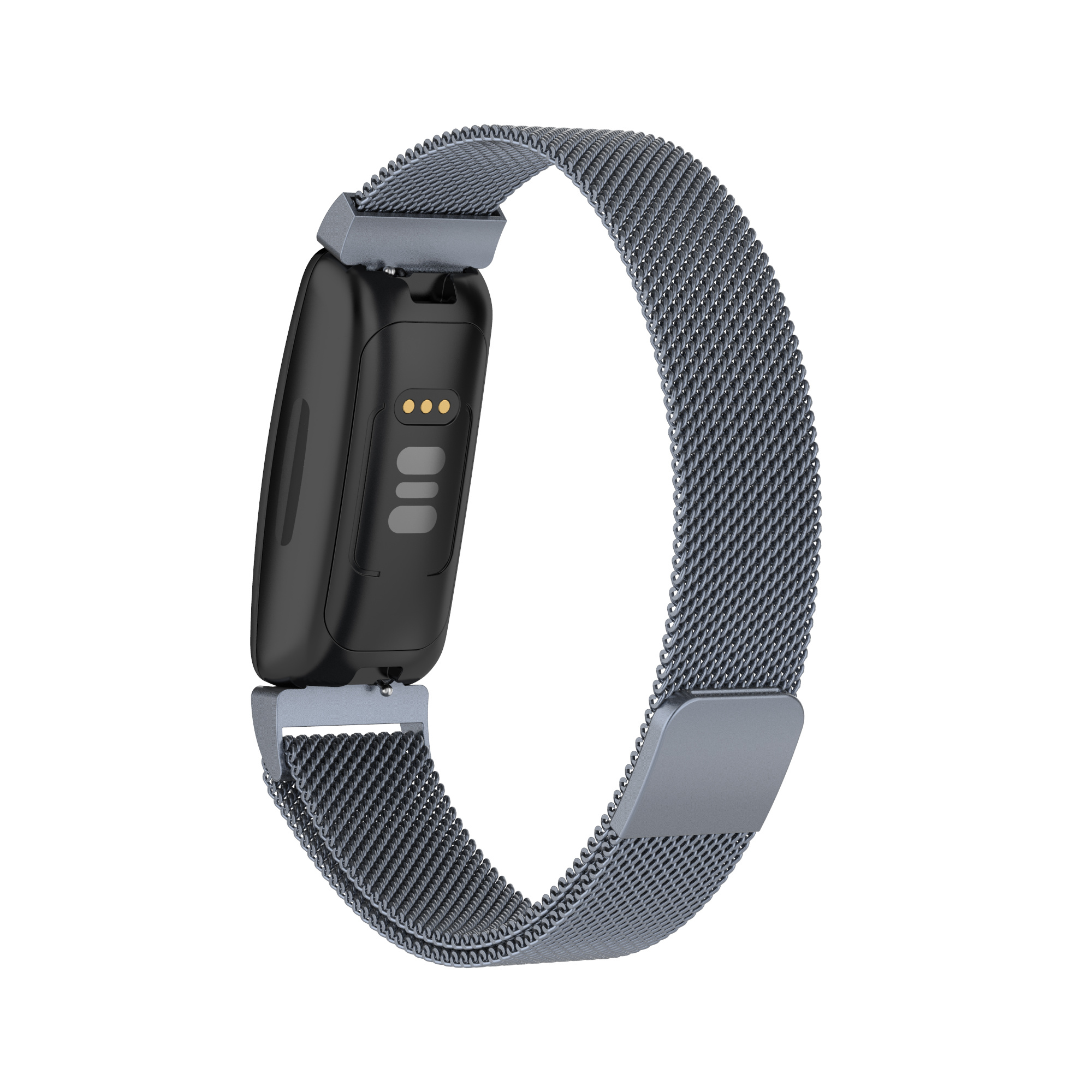 Cinturino loop in maglia milanese per Fitbit Inspire 2 - grigio spazio