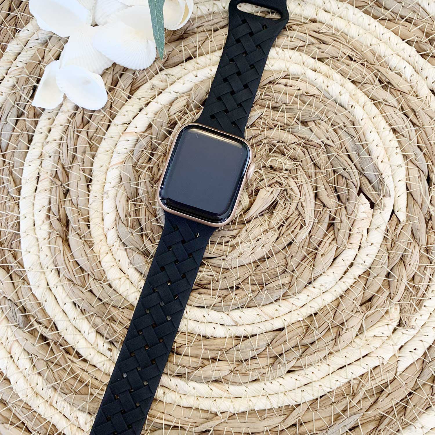 Cinturino sport intrecciato per Apple Watch - nero