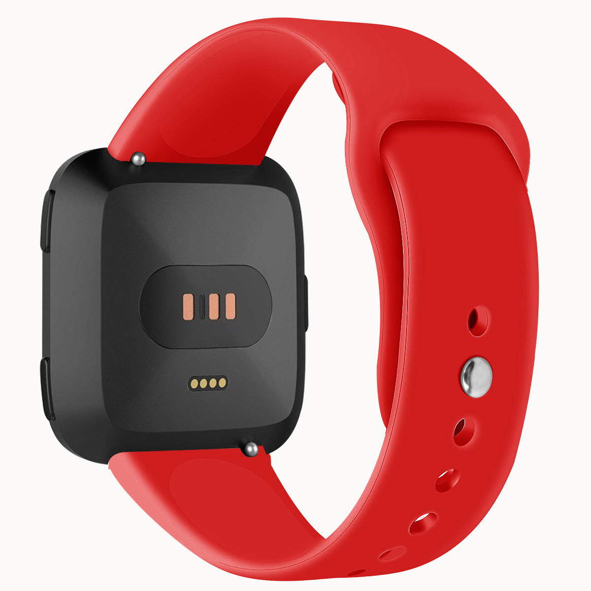 Cinturino sport in silicone per Fitbit Versa - rosso