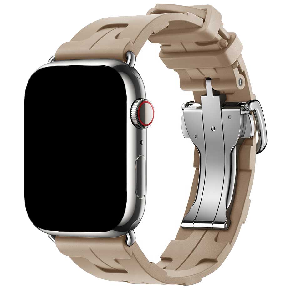 Cinturino sport Hermès simple tour kilim Apple Watch - noce