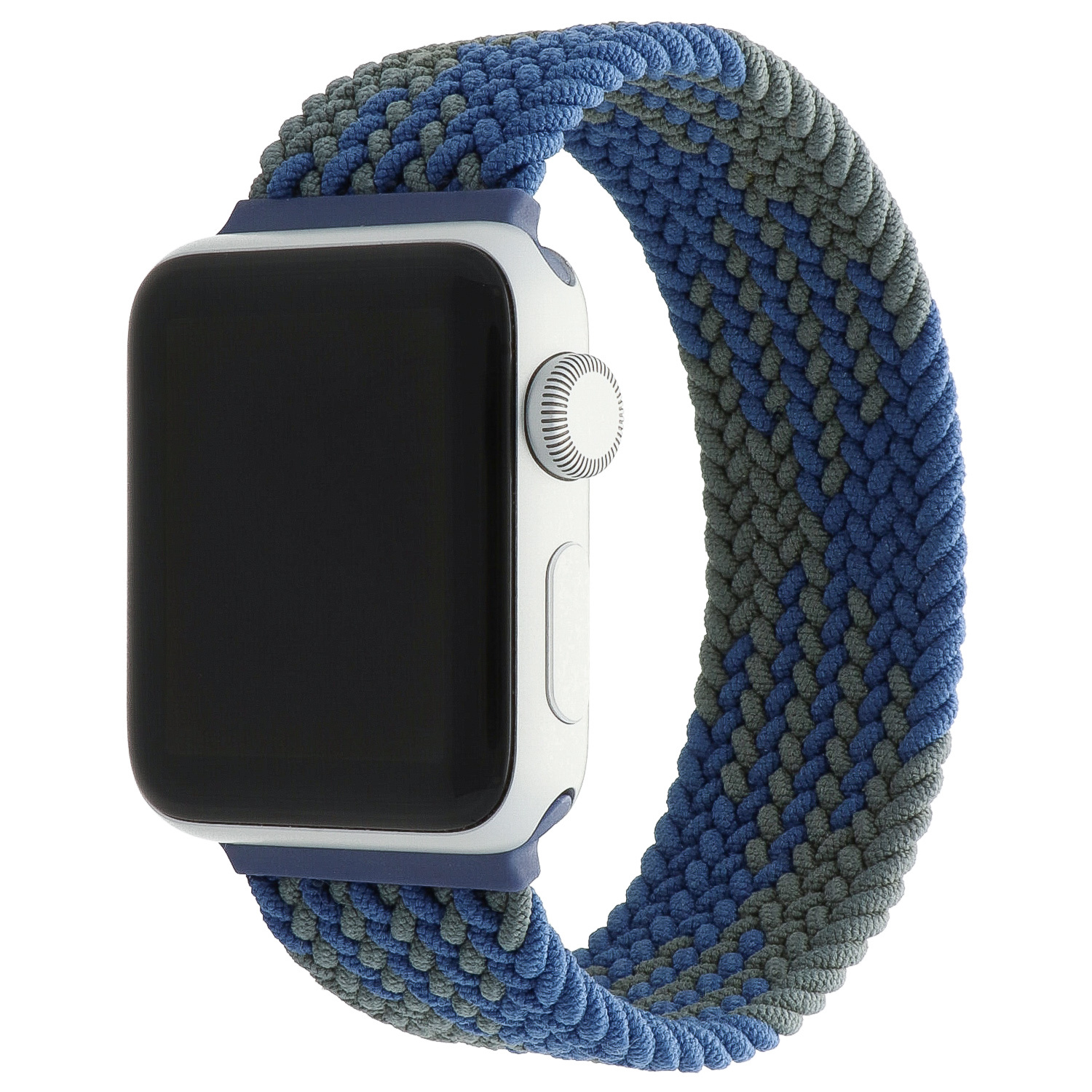Cinturino Solo intrecciato in nylon per Apple Watch - blu verde