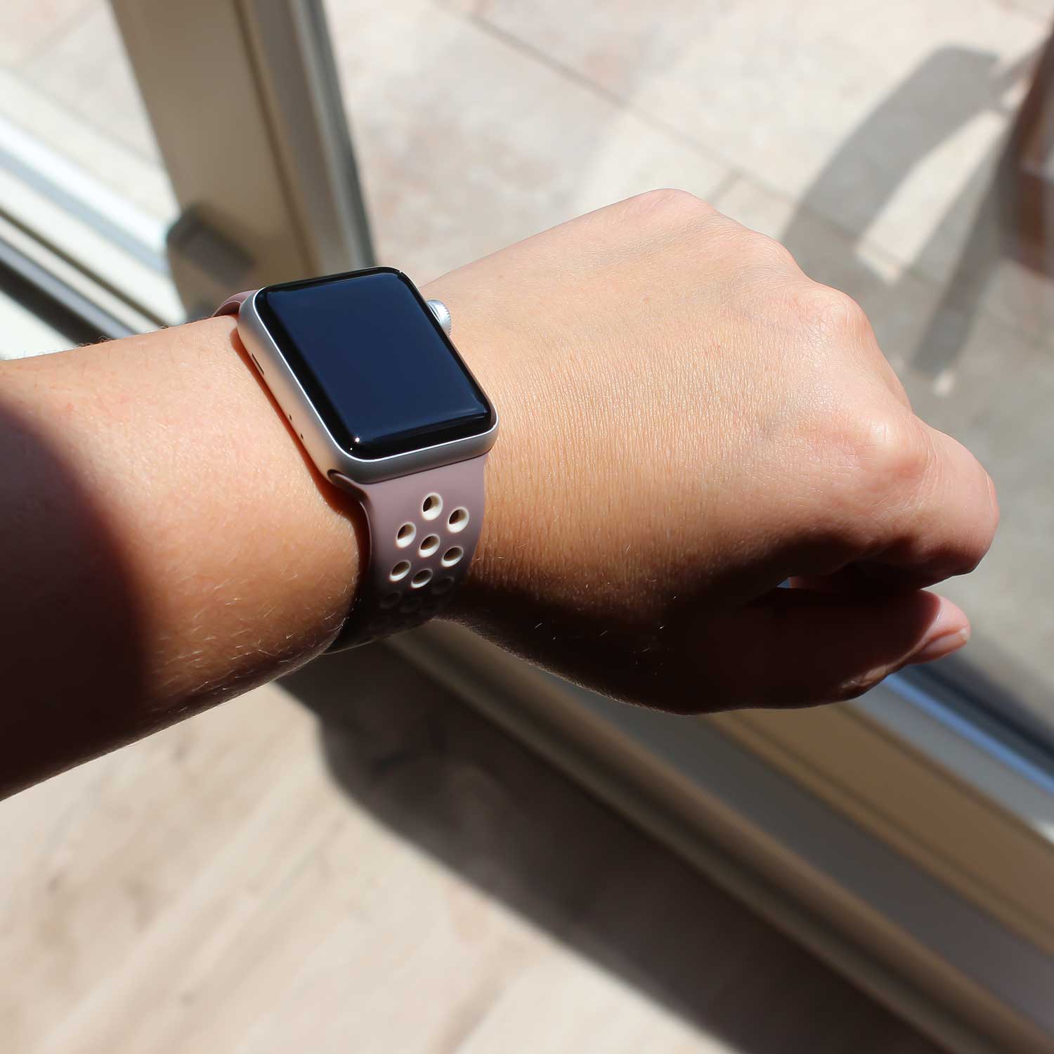 Cinturino doppio sport per Apple Watch - smokey mauve beige