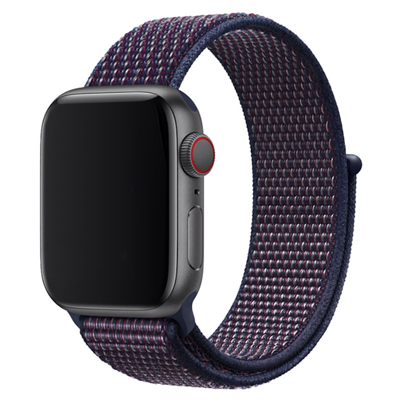 Cinturino nylon sport loop per Apple Watch - indaco