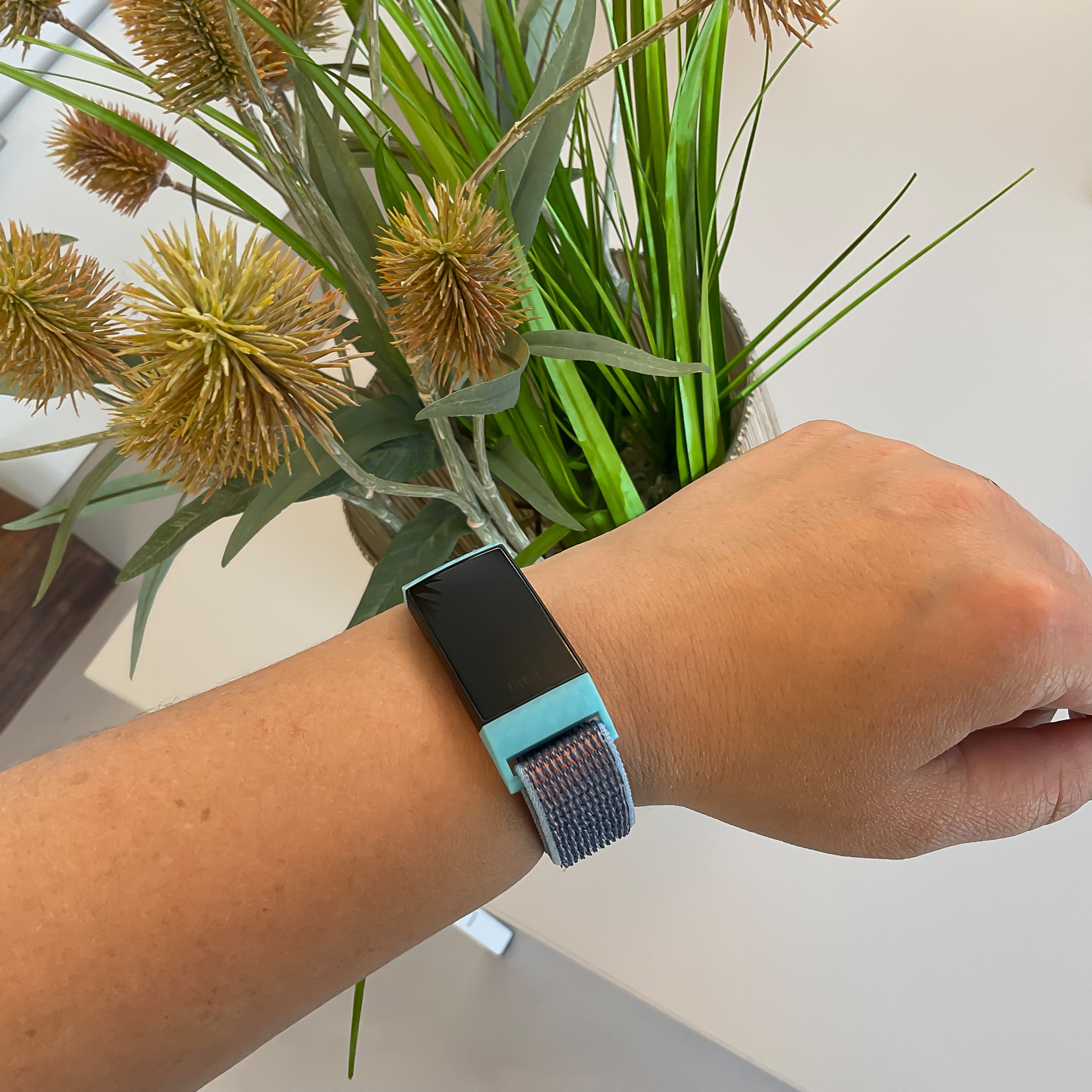 Cinturino in nylon per Fitbit Charge 3 & 4 - ceruleo