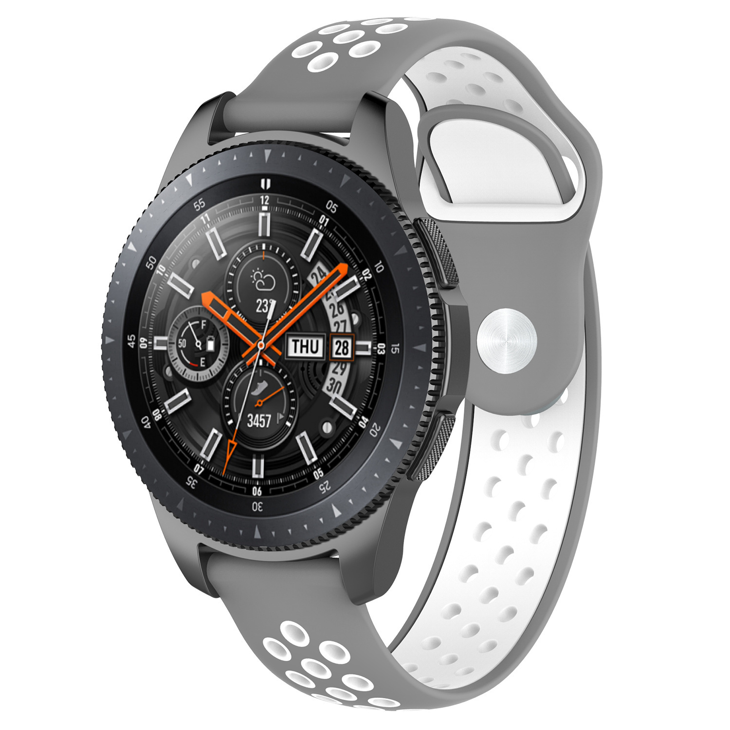 Cinturino doppio sport per Polar Vantage M / Grit X - grigio bianco