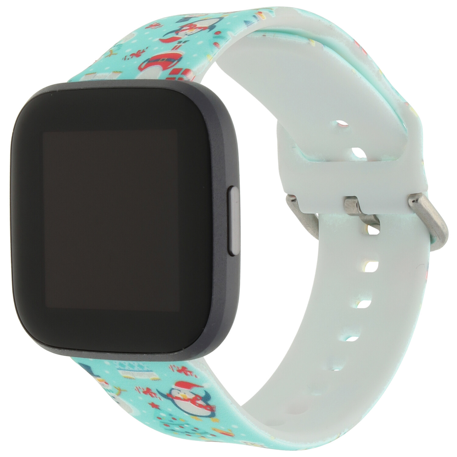 Cinturino sport con stampa per Fitbit Versa - verde natalizio