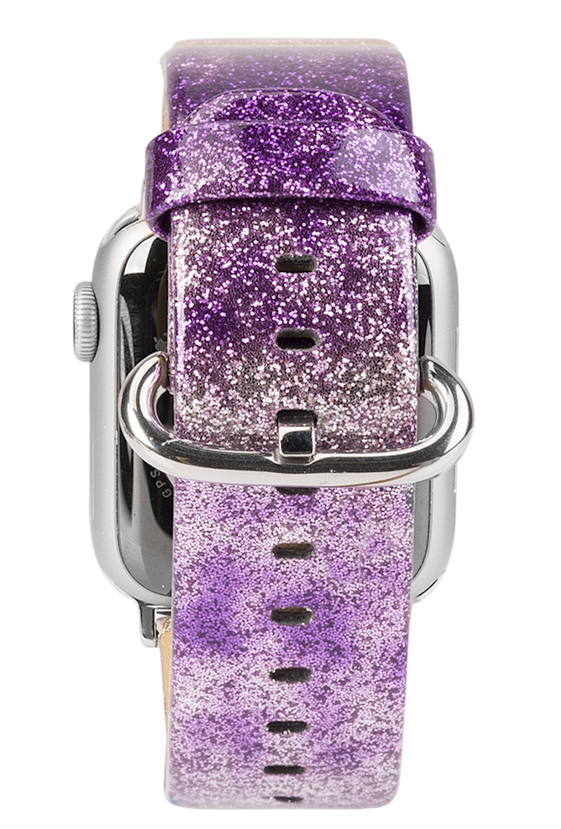 Cinturino in pelle glitter per Apple Watch - viola