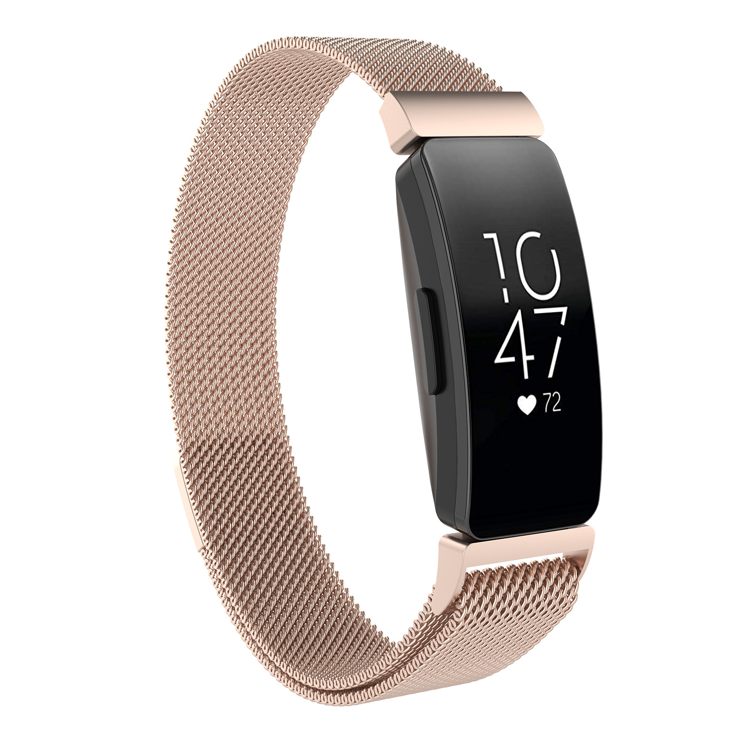 Cinturino loop in maglia milanese per Fitbit Inspire - champagne