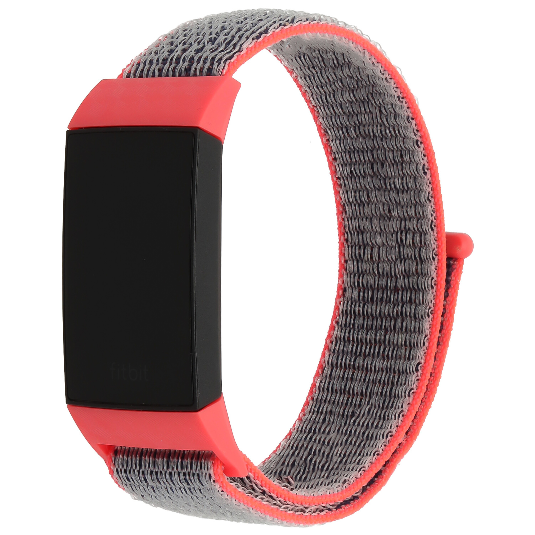 Cinturino in nylon per Fitbit Charge 3 & 4 - rosa acceso