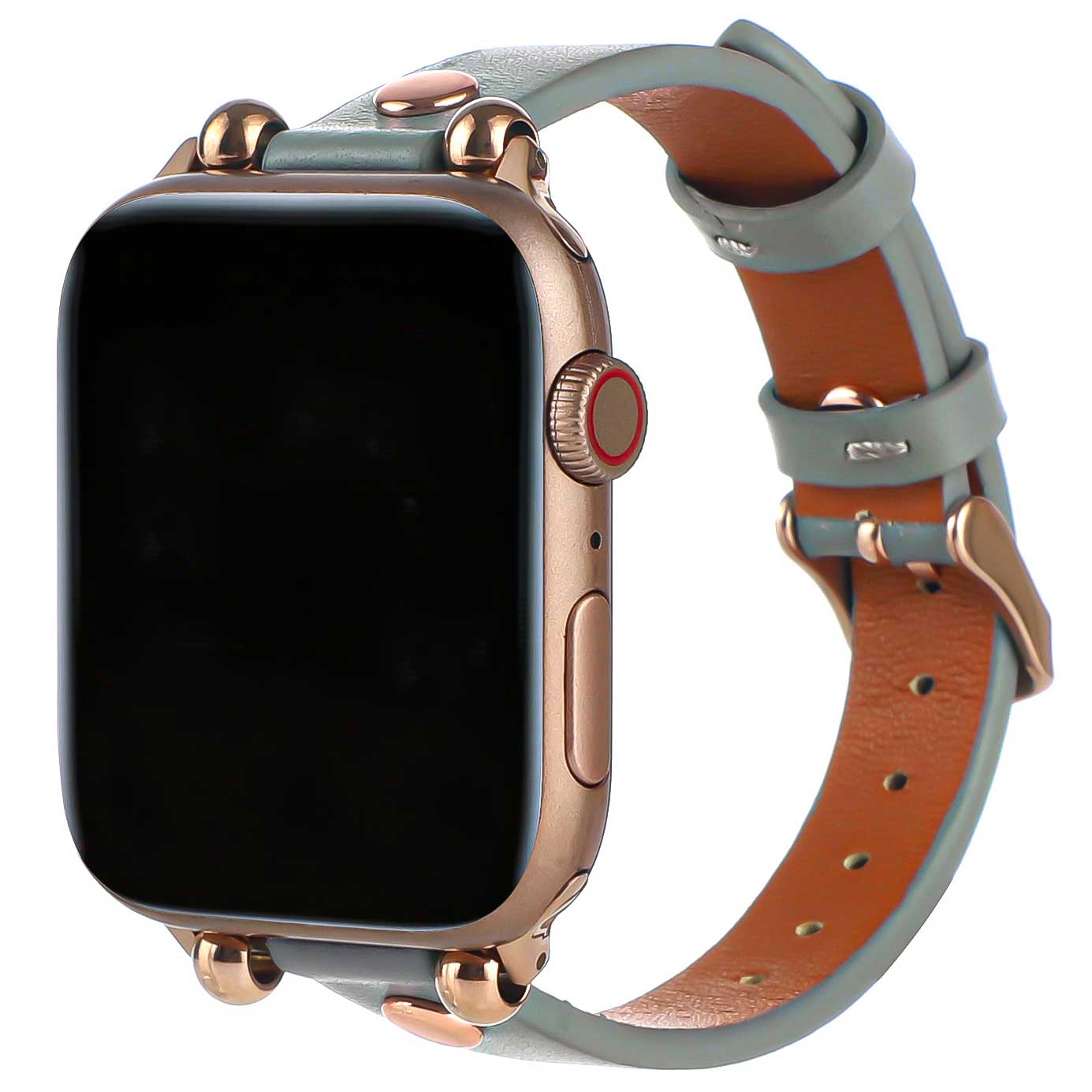 Cinturino smart in pelle per Apple Watch - blu