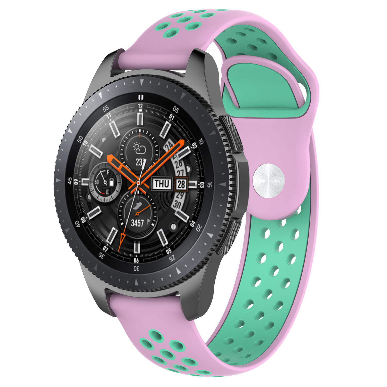 Cinturino doppio sport per Polar Ignite - rosa verde acqua