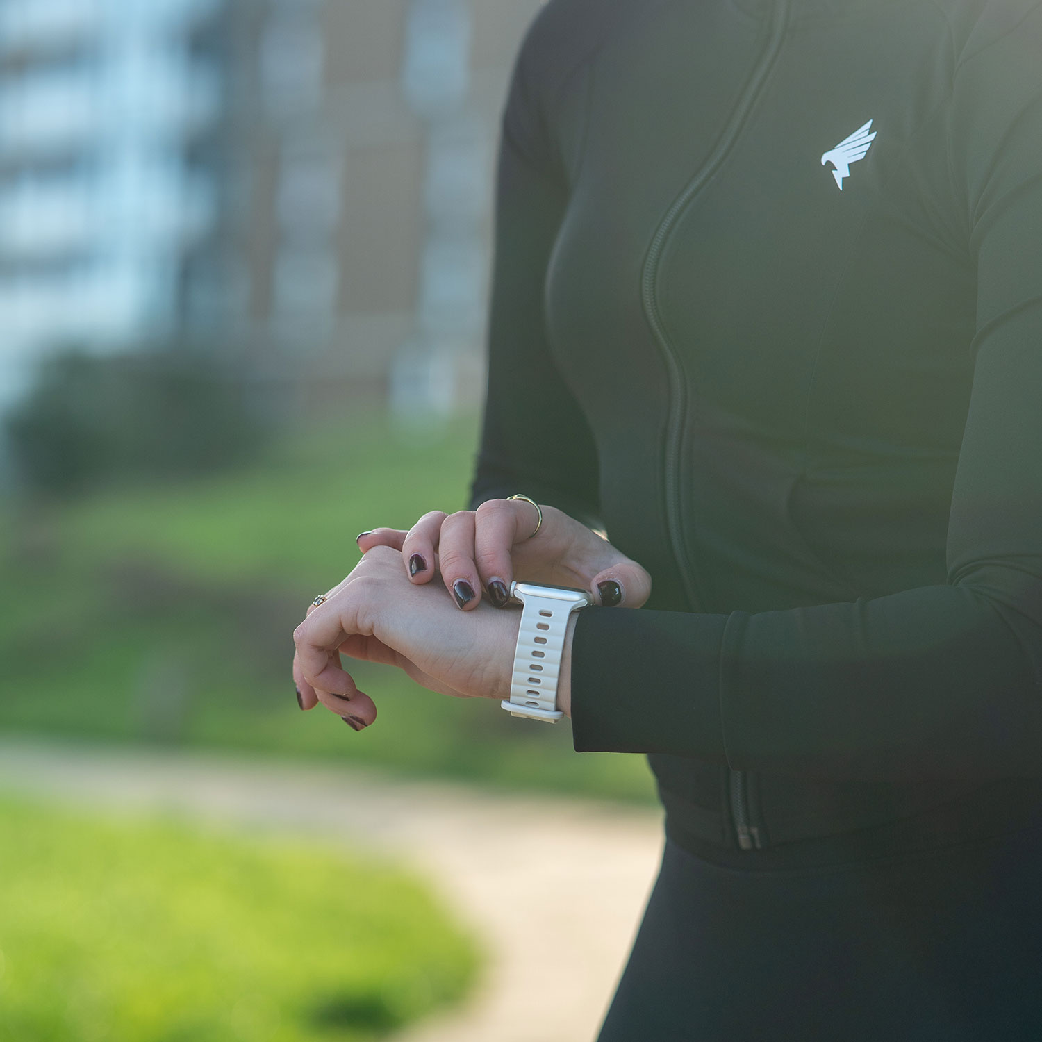 Cinturino silicone Wave per Apple Watch - Bianco