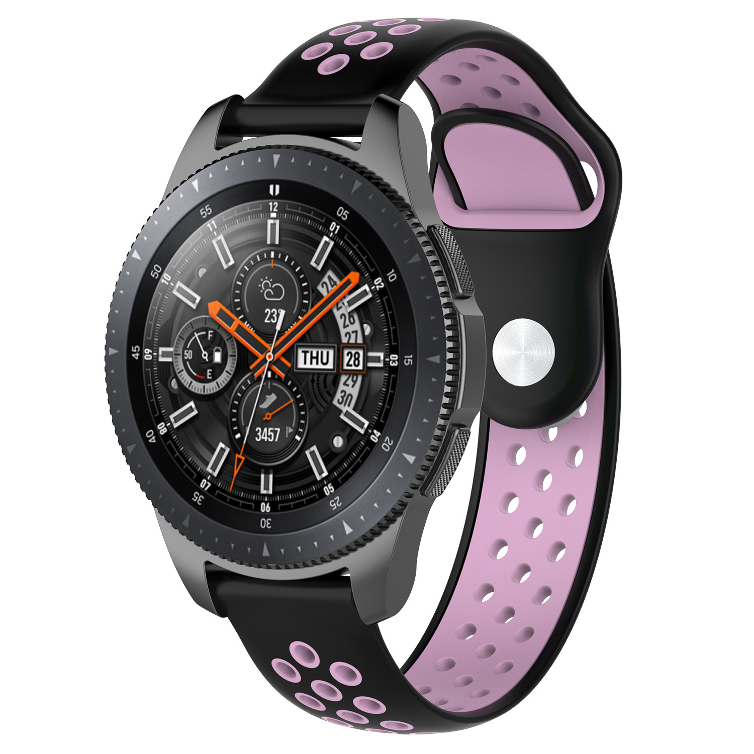 Cinturino doppio sport per Polar Vantage M / Grit X - nero rosa