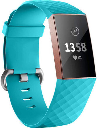 Cinturino sport waffle per Fitbit Charge 3 & 4 - verde acqua