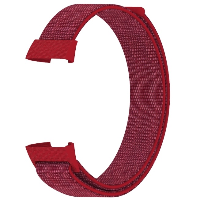 Cinturino in nylon per Fitbit Charge 3 & 4 - rossa