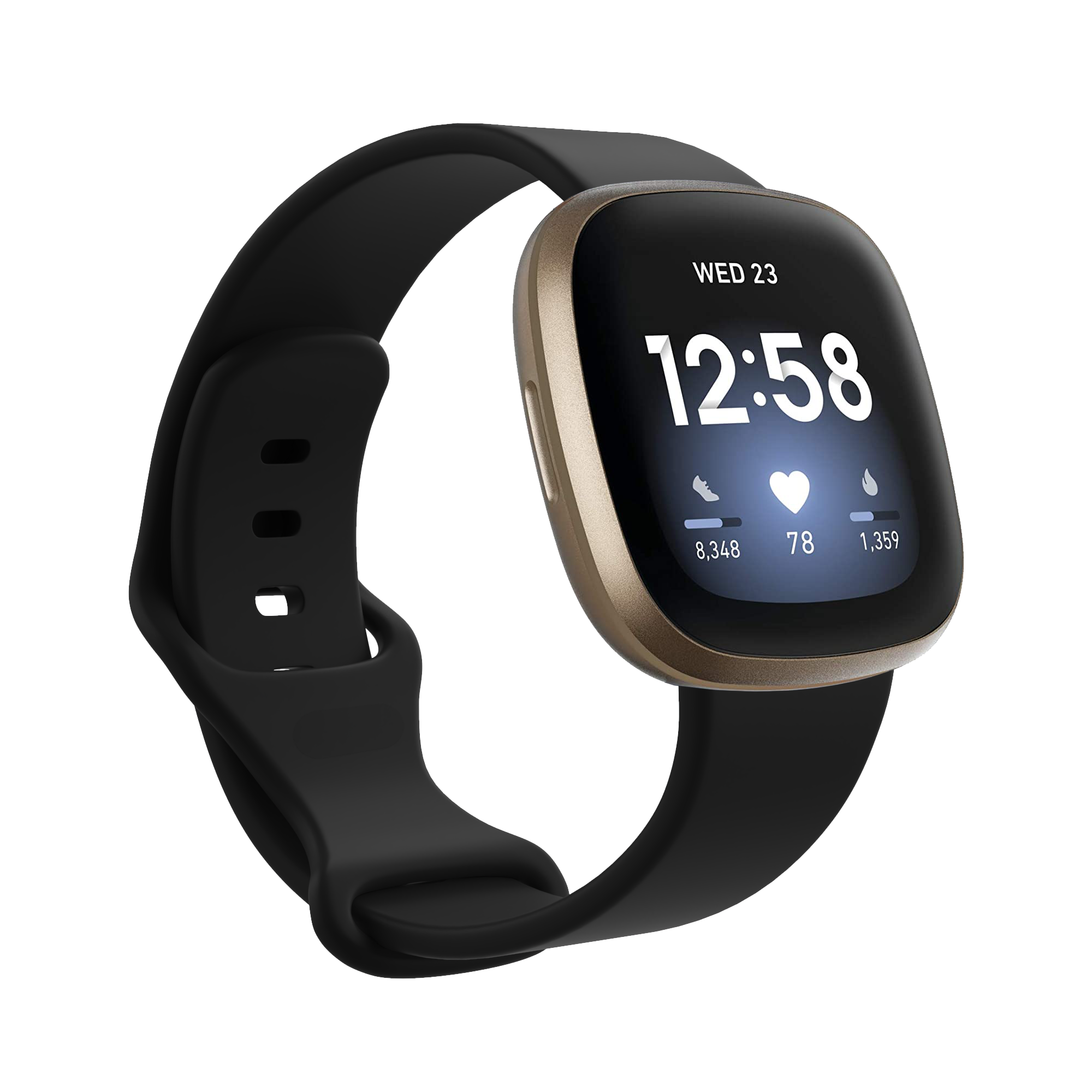 Cinturino sport per Fitbit Versa 3 / Sense - nero