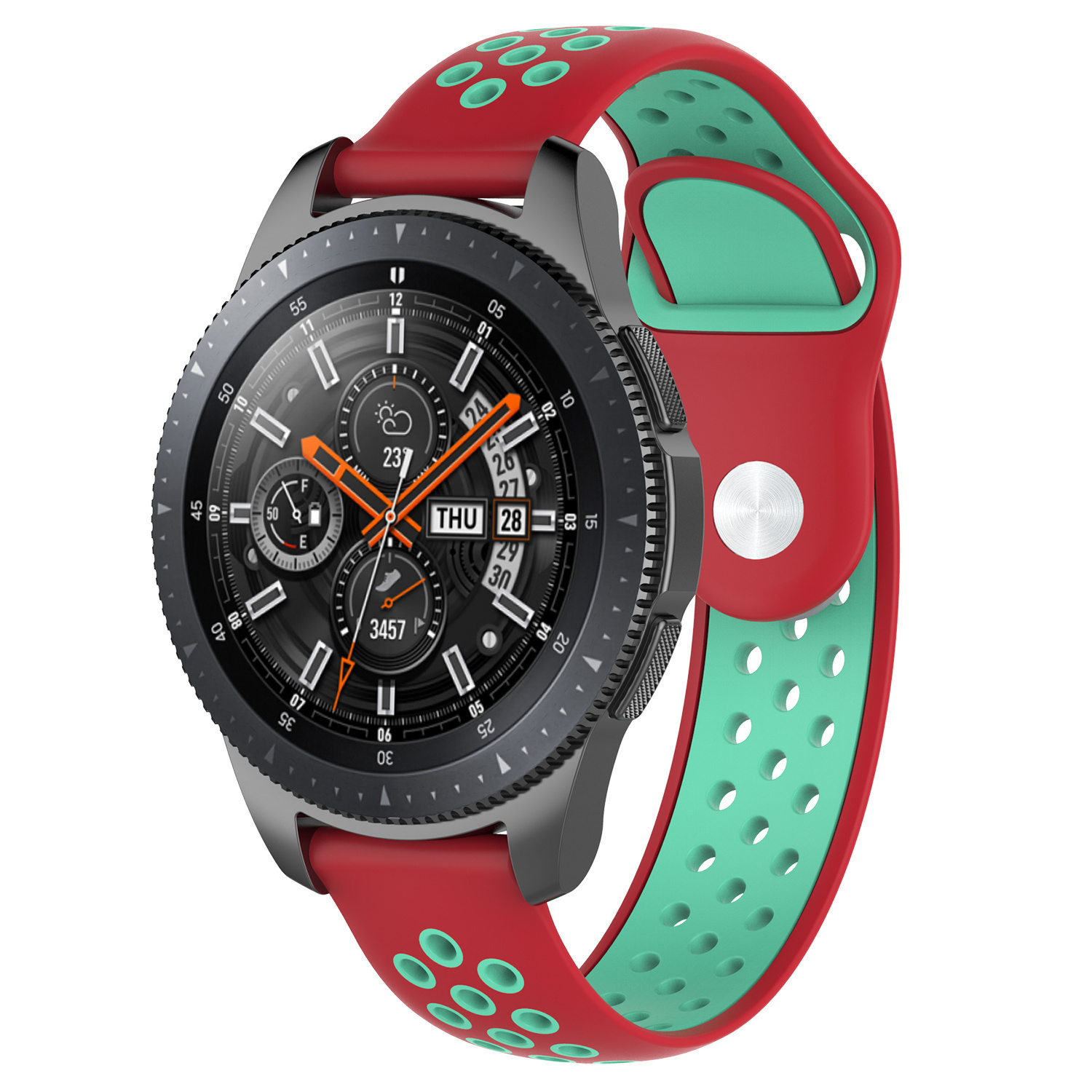 Cinturino doppio sport per Polar Vantage M / Grit X - rosso verde acqua