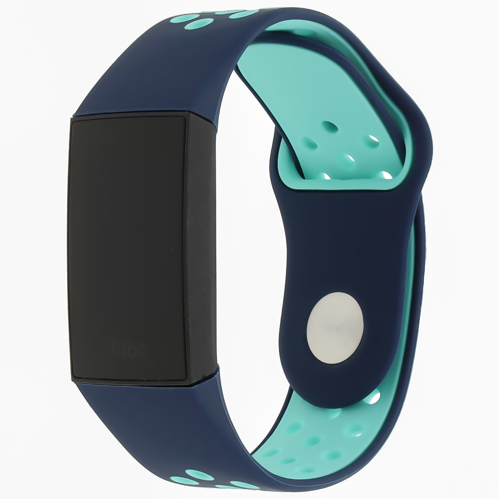 Cinturino doppio sport per Fitbit Charge 3 & 4 - blu scuro blu chiaro