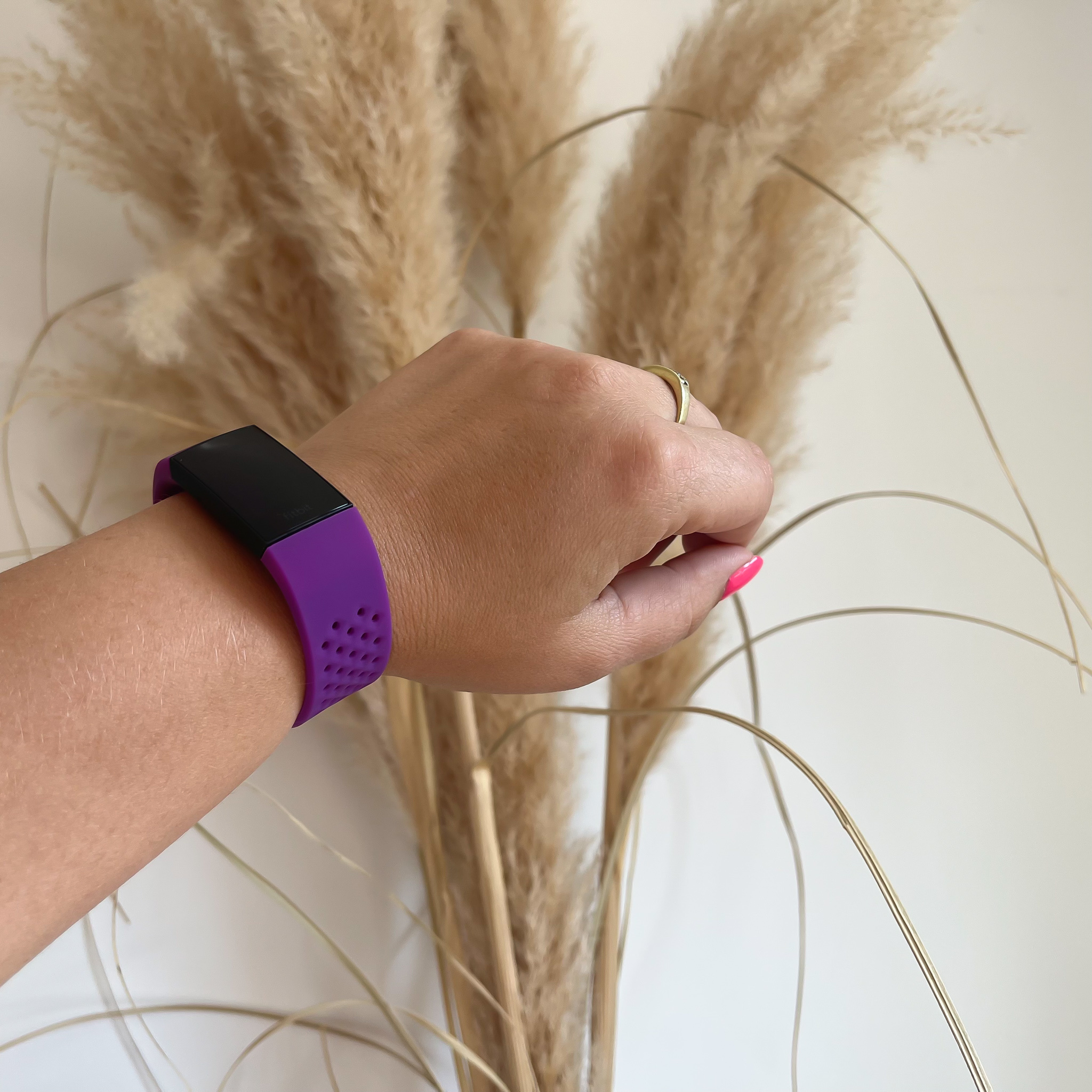 Cinturino sport point per Fitbit Charge 3 & 4 - viola scuro