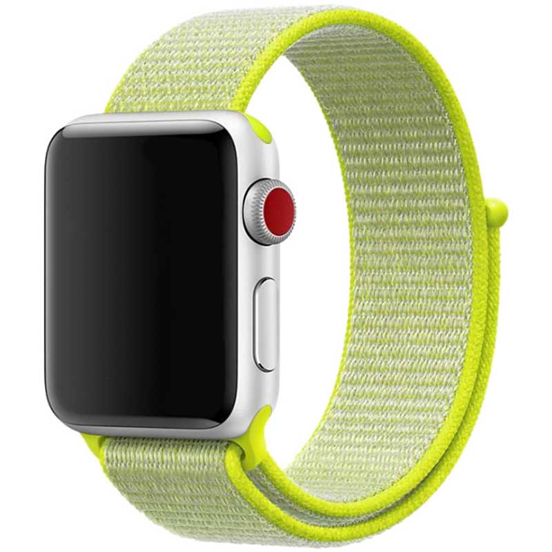 Cinturino nylon sport loop per Apple Watch - giallo