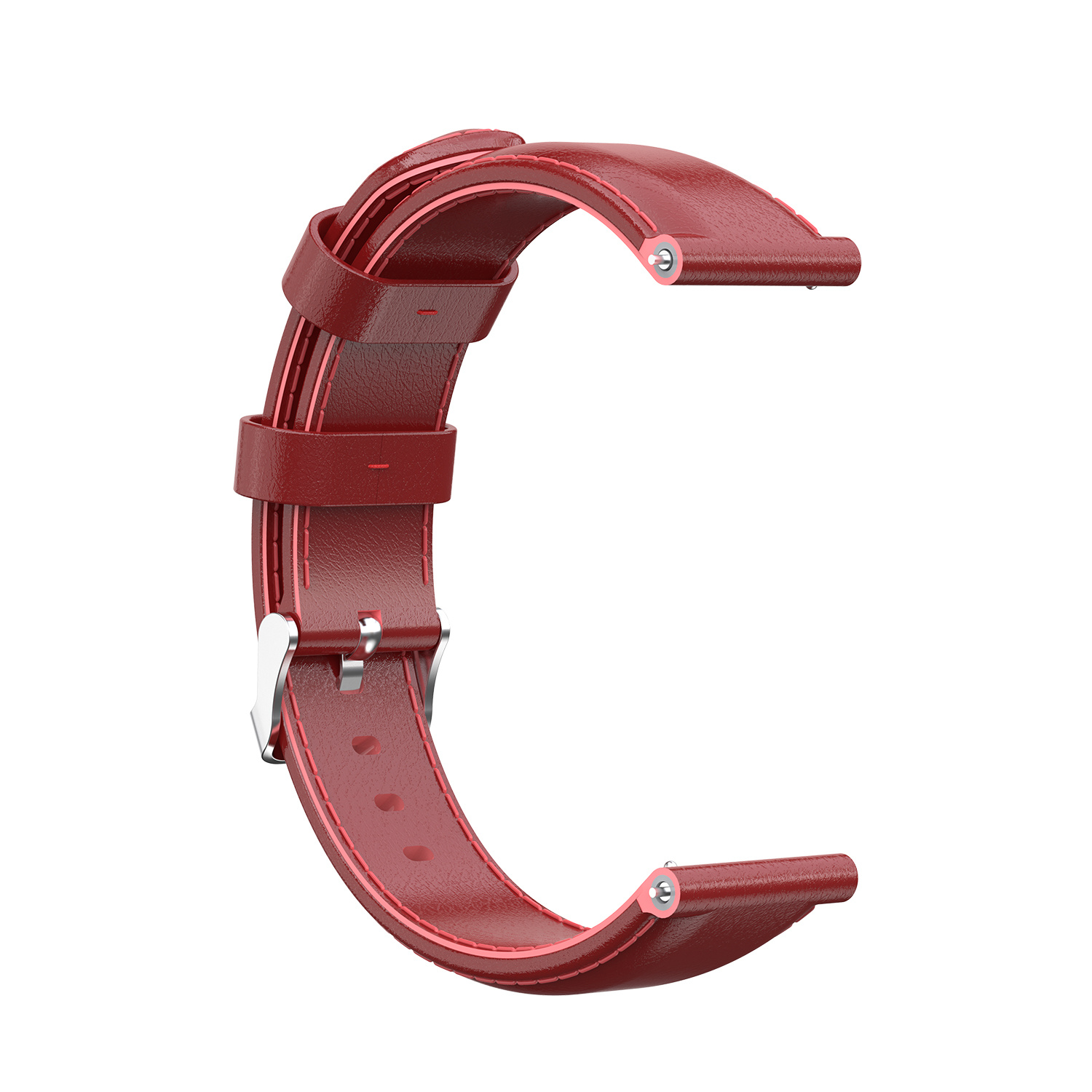 Cinturino in pelle per Garmin Vivoactive / Vivomove - rosso