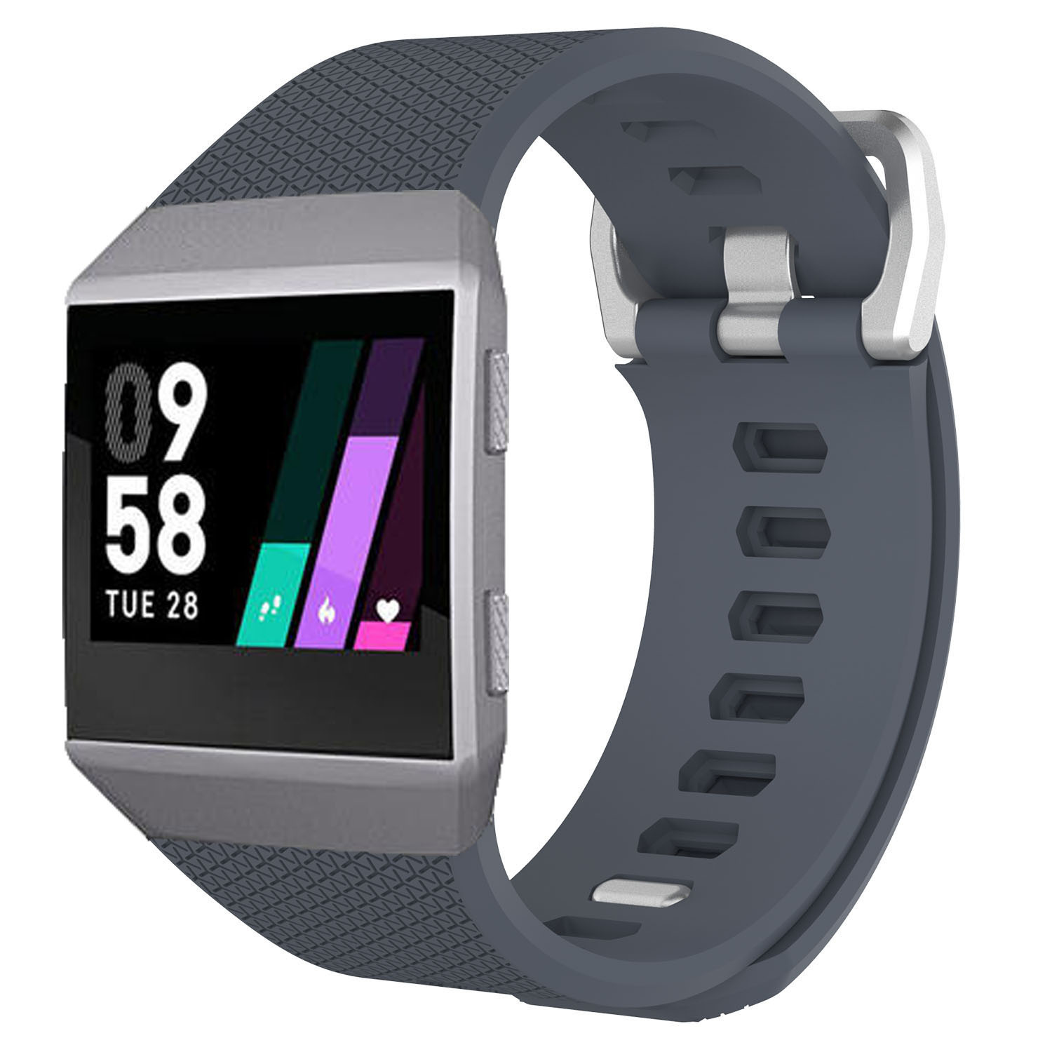 Cinturino sport per Fitbit Ionic - grigio scuro