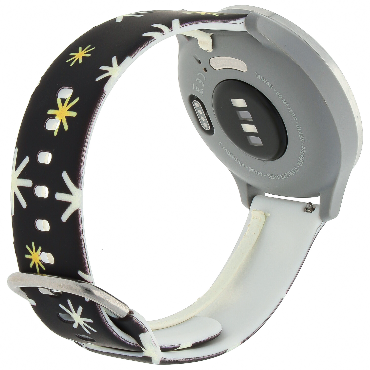 Cinturino sport con stampa per Samsung Galaxy Watch - Natale nero