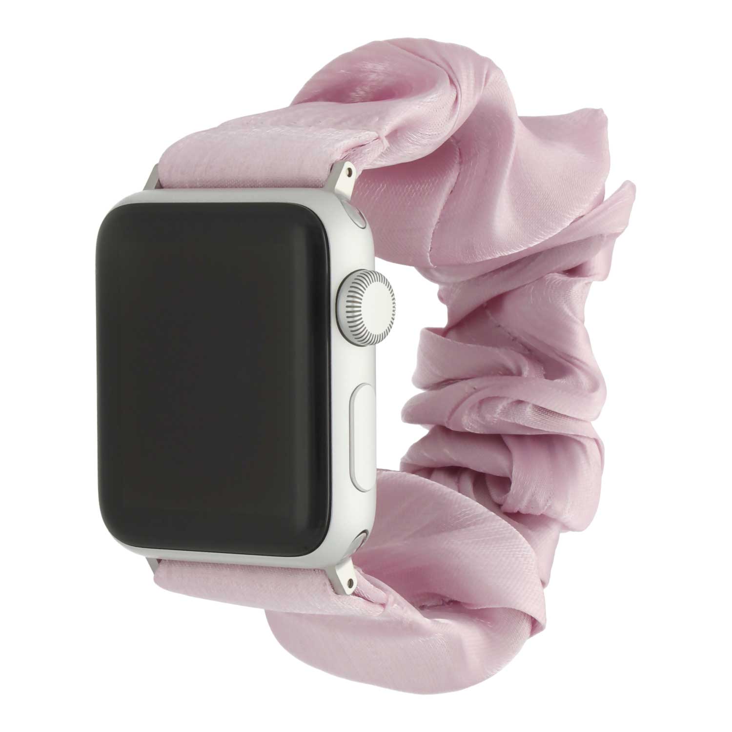Cinturino elastico in nylon Scrunchie per Apple Watch - Rosa