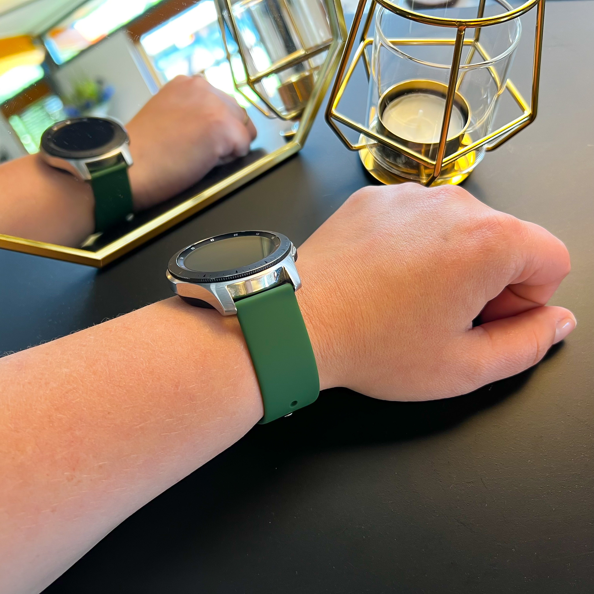 Cinturino sport in silicone per Samsung Galaxy Watch - verde militare