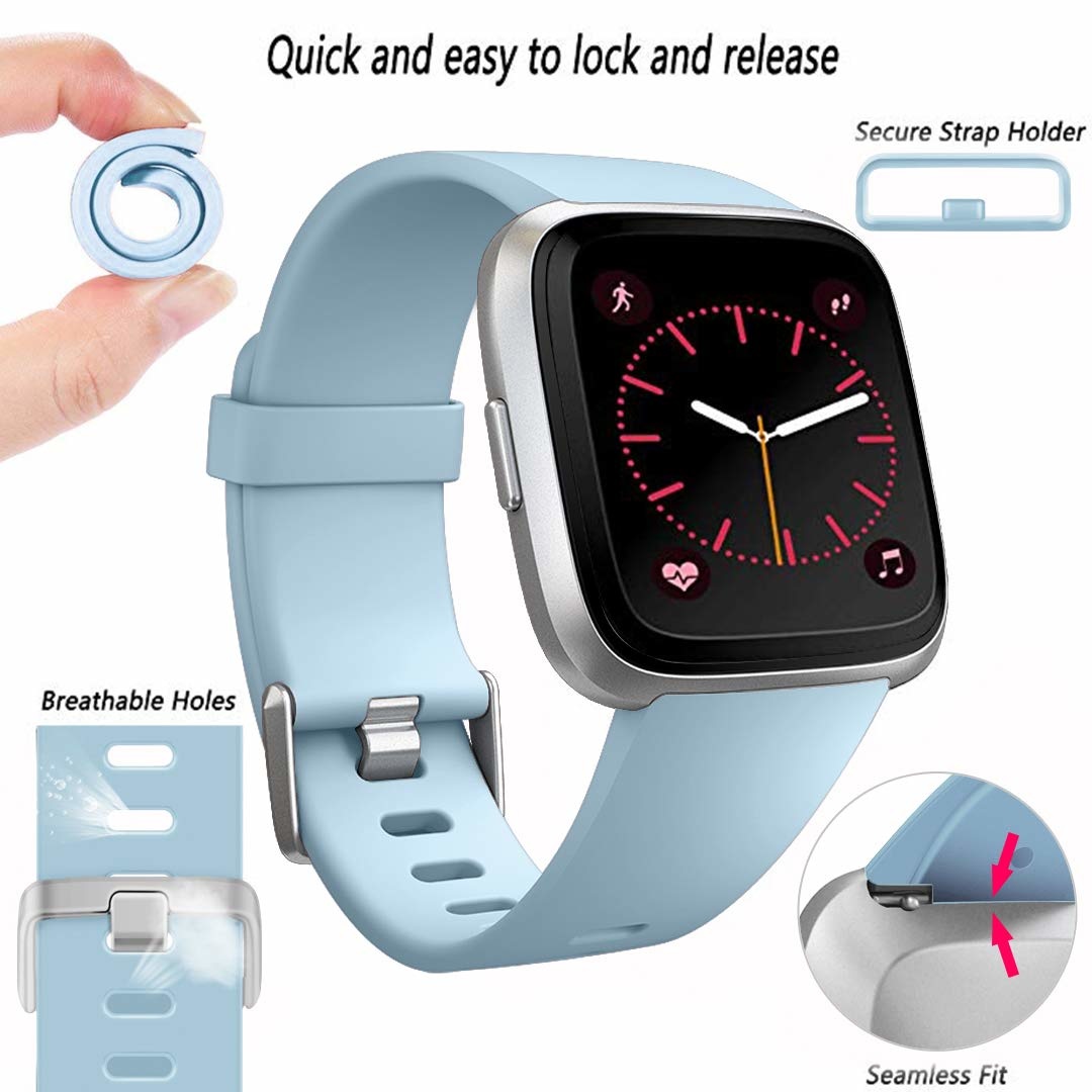 Cinturino sport per Fitbit Versa - azzurro