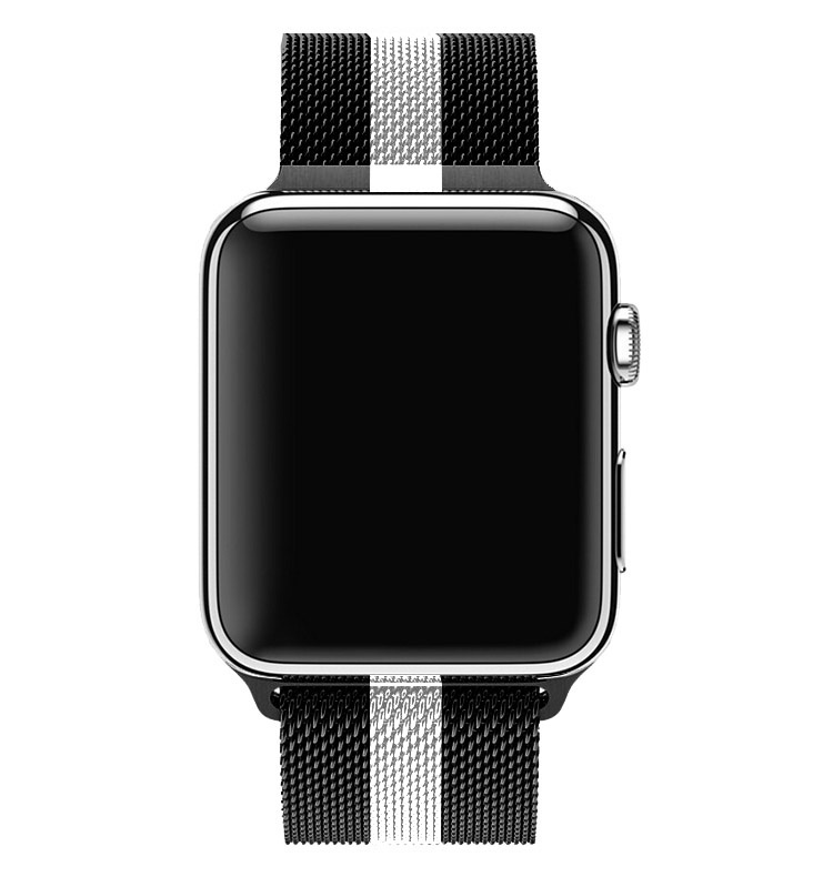 Maglia milanese apple watch nero deals