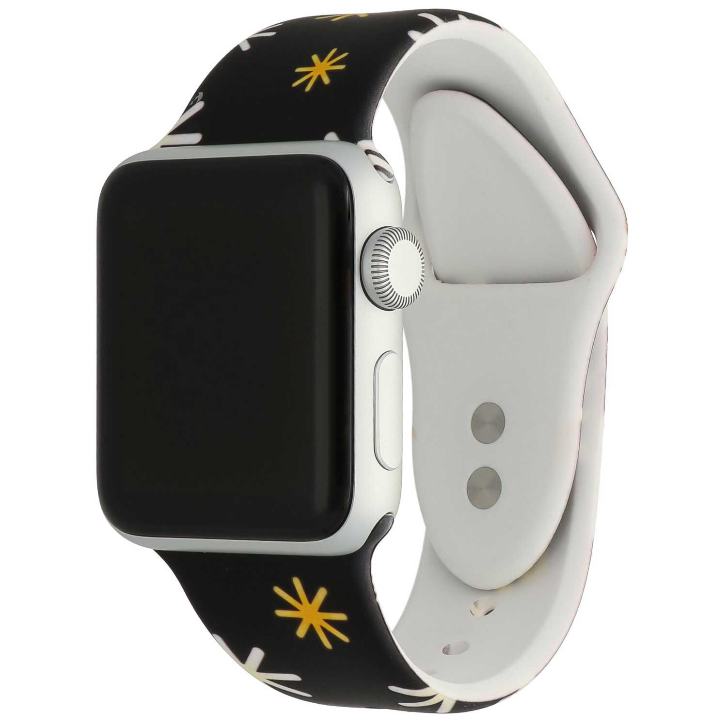 Cinturino sport con stampa per Apple Watch - Natale nero