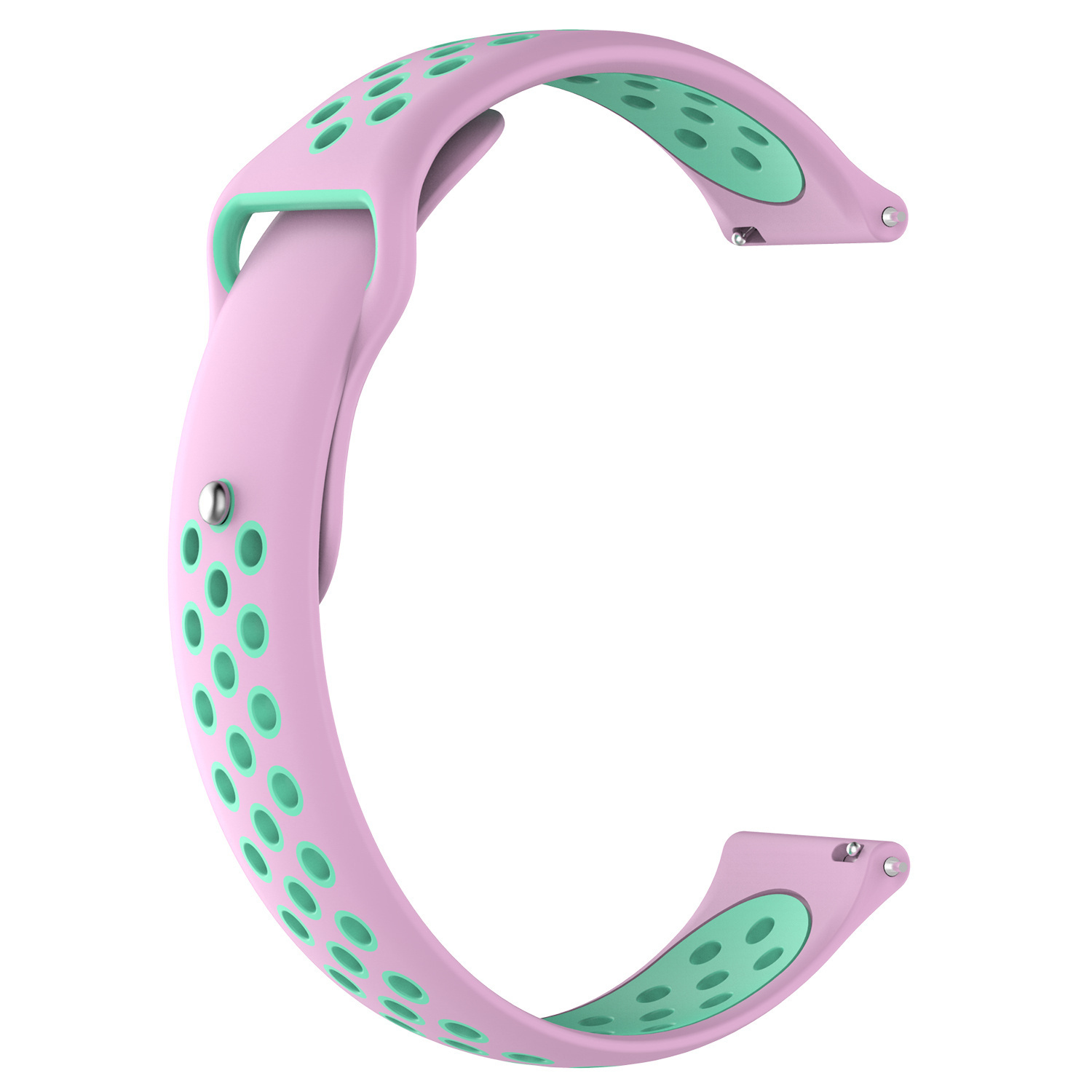 Cinturino doppio sport per Polar Ignite - rosa verde acqua