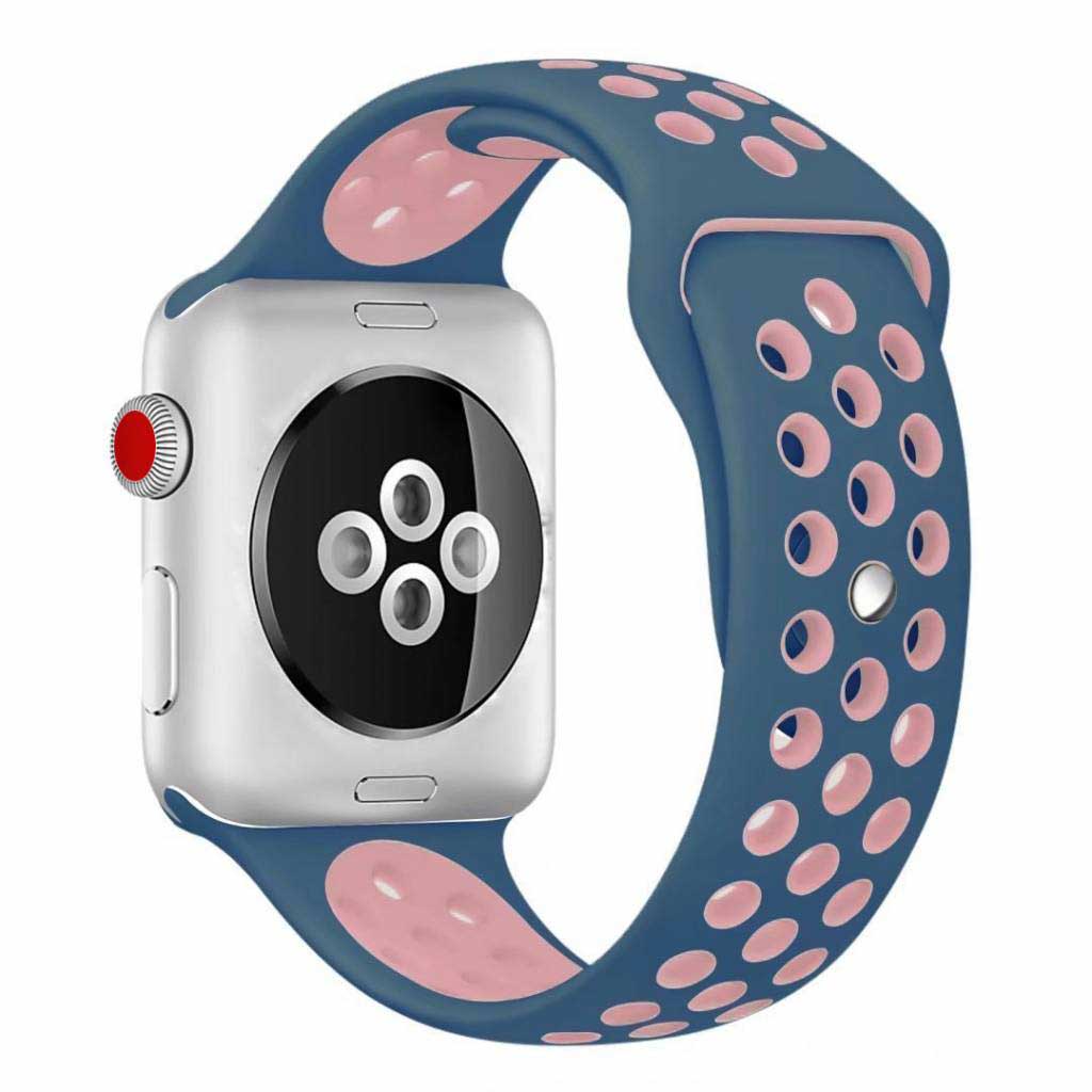 Cinturino doppio sport per Apple Watch - blu rosa