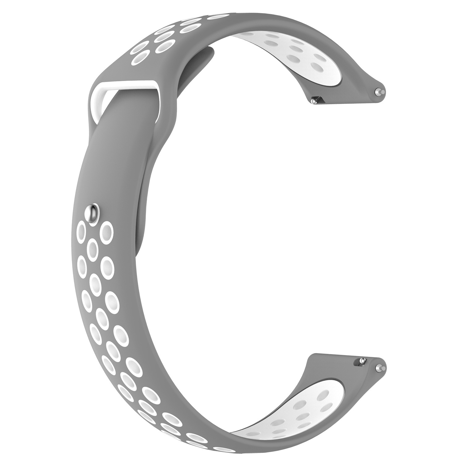 Cinturino doppio sport per Huawei Watch GT - grigio bianco