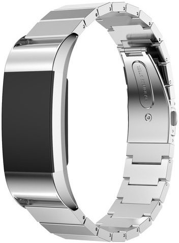 Cinturino a maglie per Fitbit Charge 2 - argento