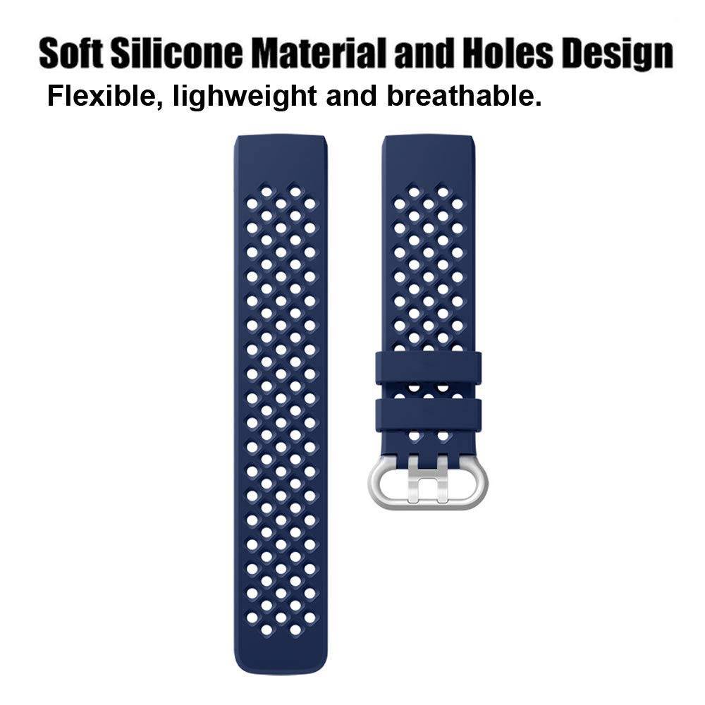 Cinturino sport point per Fitbit Charge 3 & 4 - blu scuro