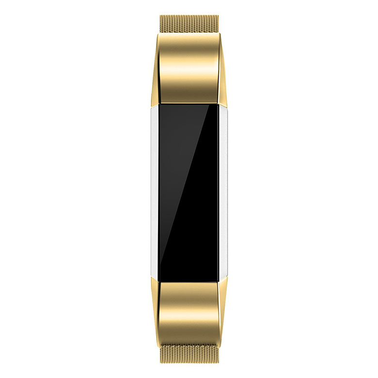 Cinturino loop in maglia milanese per Fitbit Alta - oro