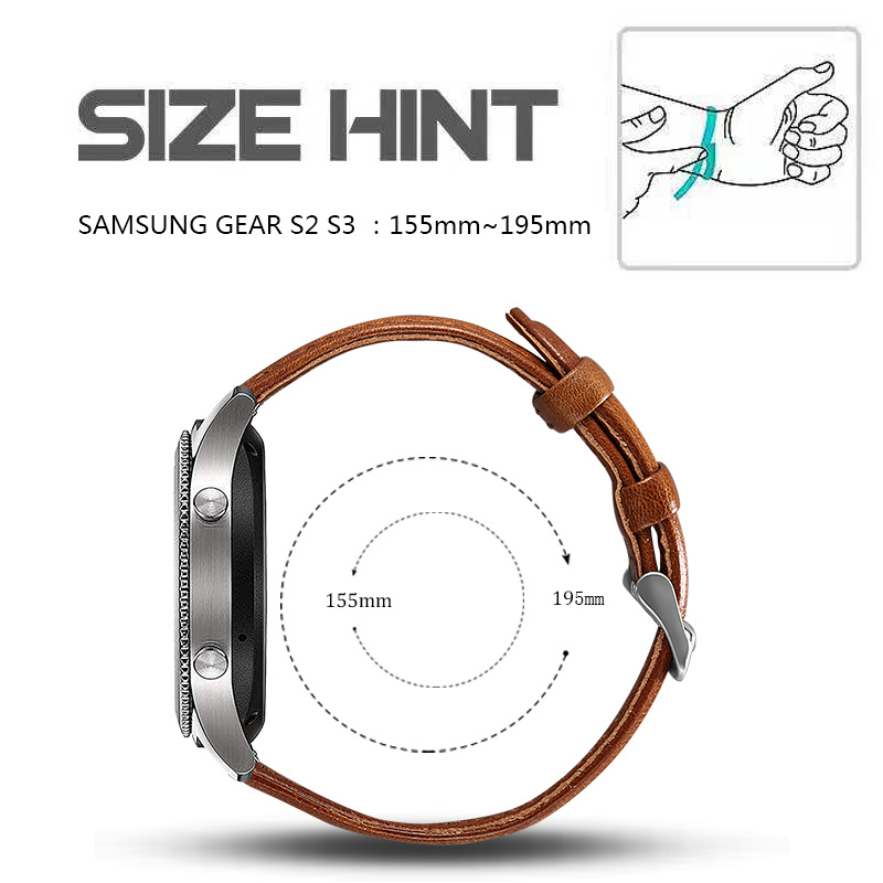 Cinturino in vera pelle per Samsung Galaxy Watch - marrone chiaro