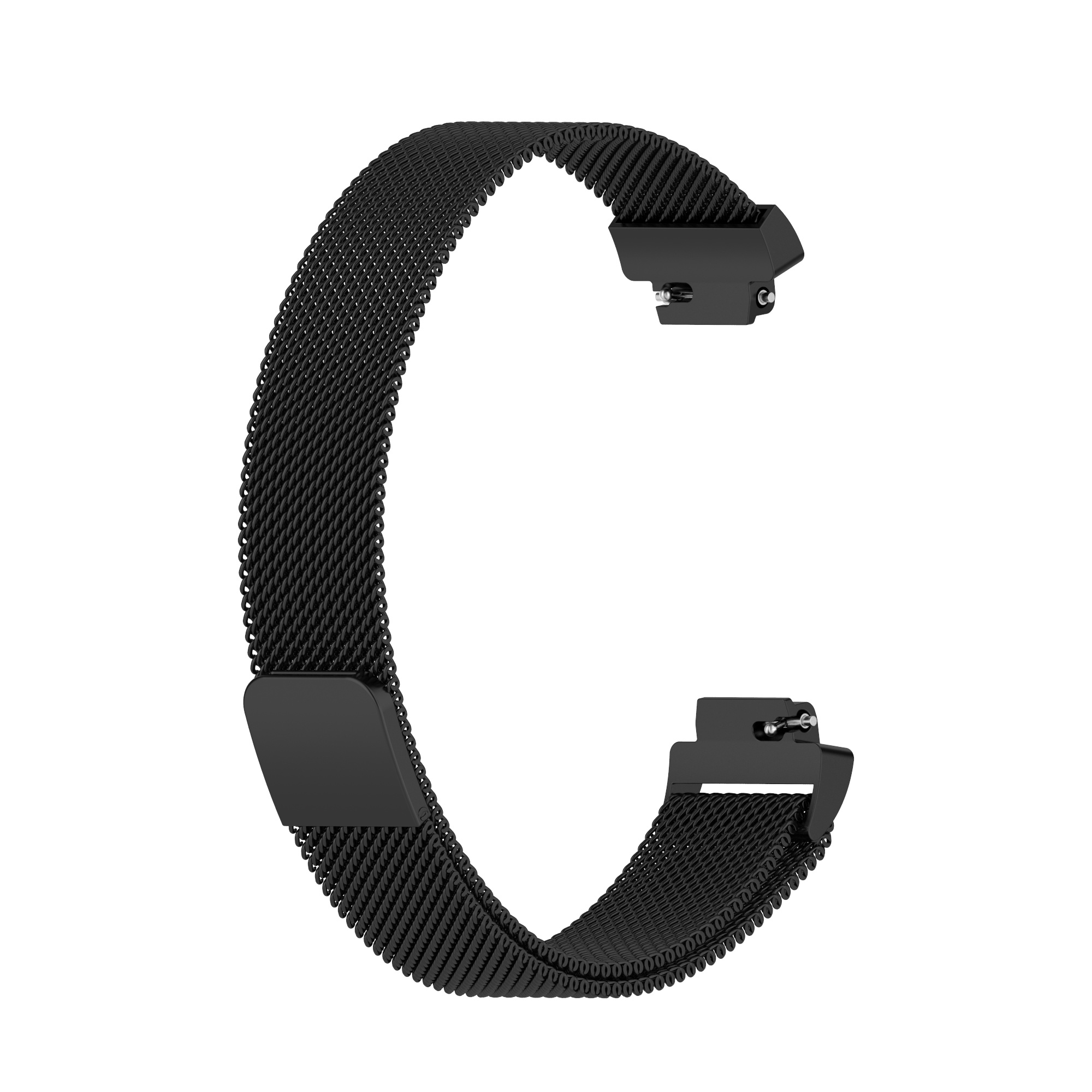 Cinturino loop in maglia milanese per Fitbit Inspire 2 - nero
